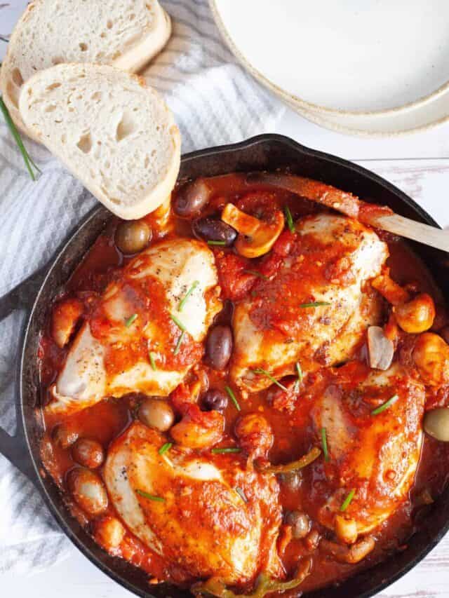 Tuscan Skillet Chicken Cacciatore Story