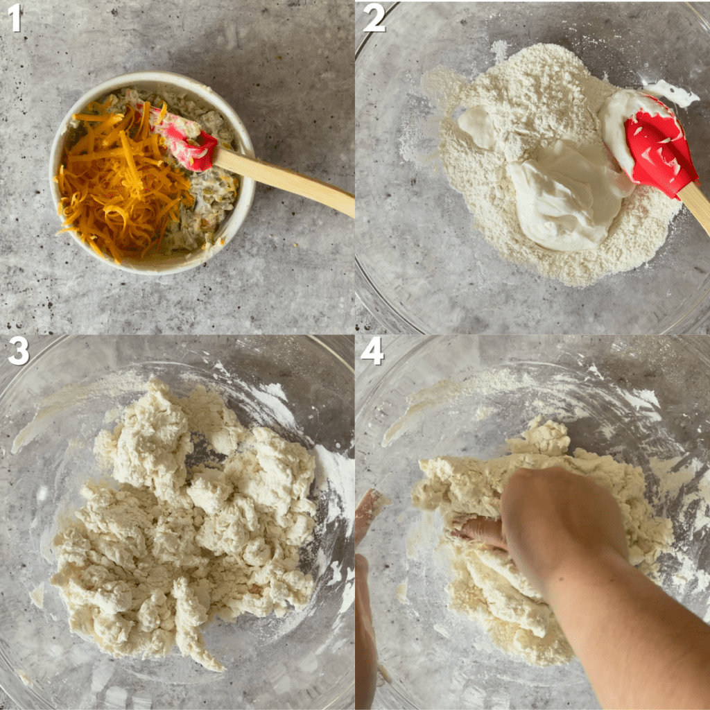 Step-by-step instructions to make dough 