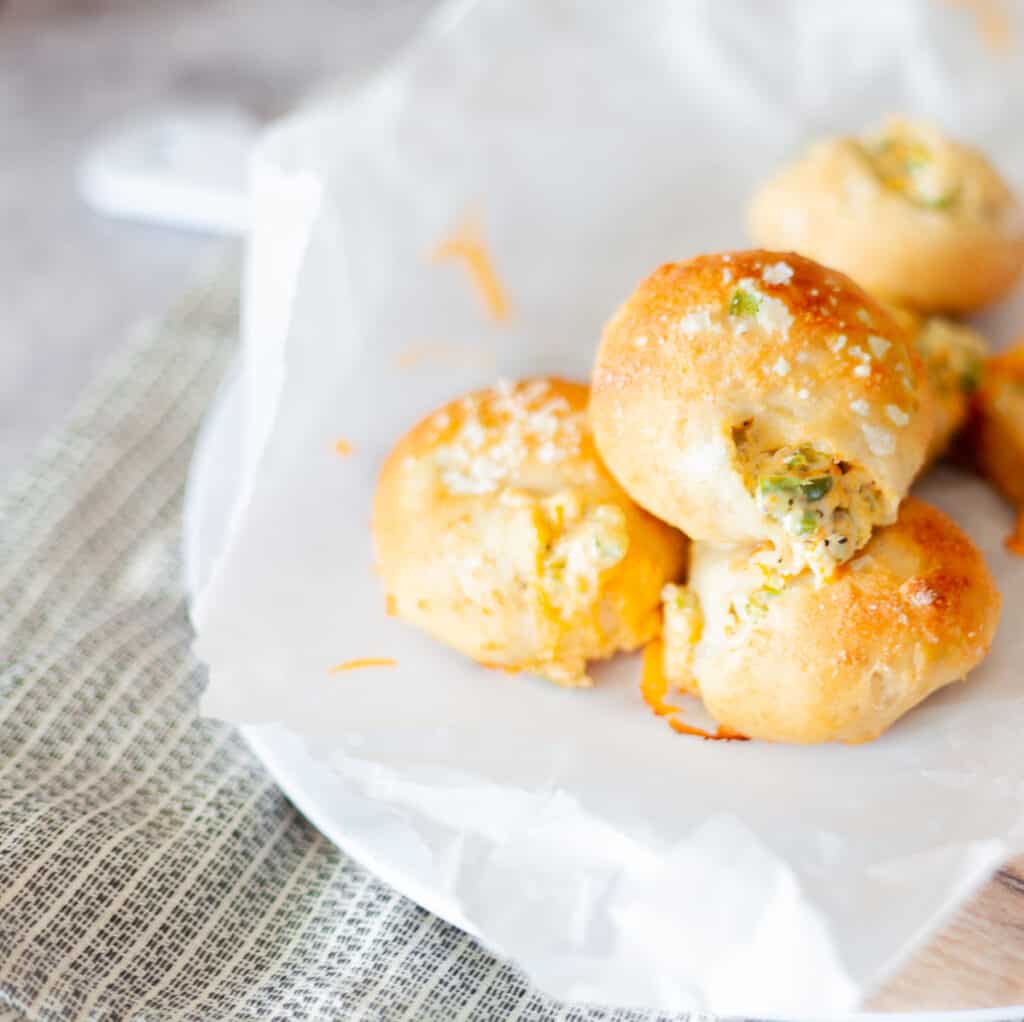 Jalapeno Popper Cheese Balls Piled Up