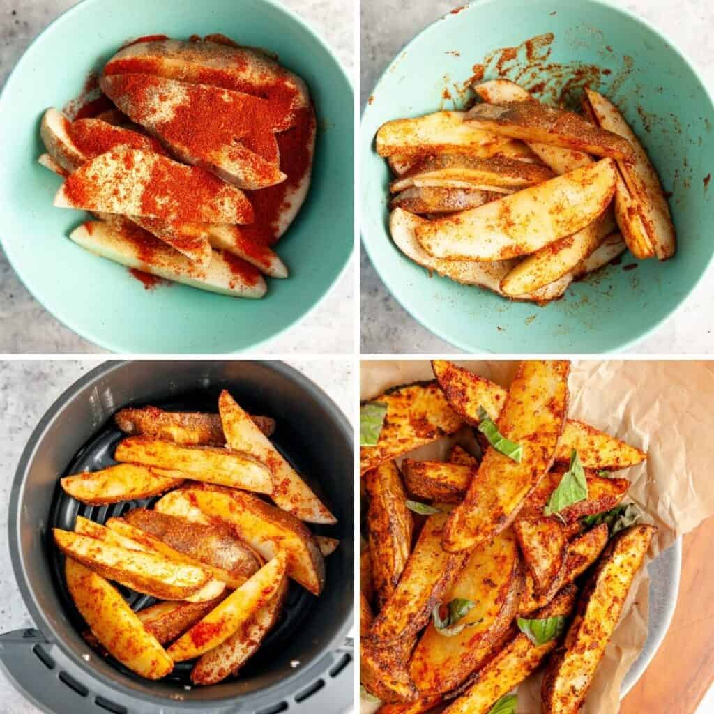 Step by step instructions to prepare potato wedges