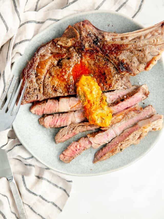 Perfect Cast Iron Rib Eye Steak