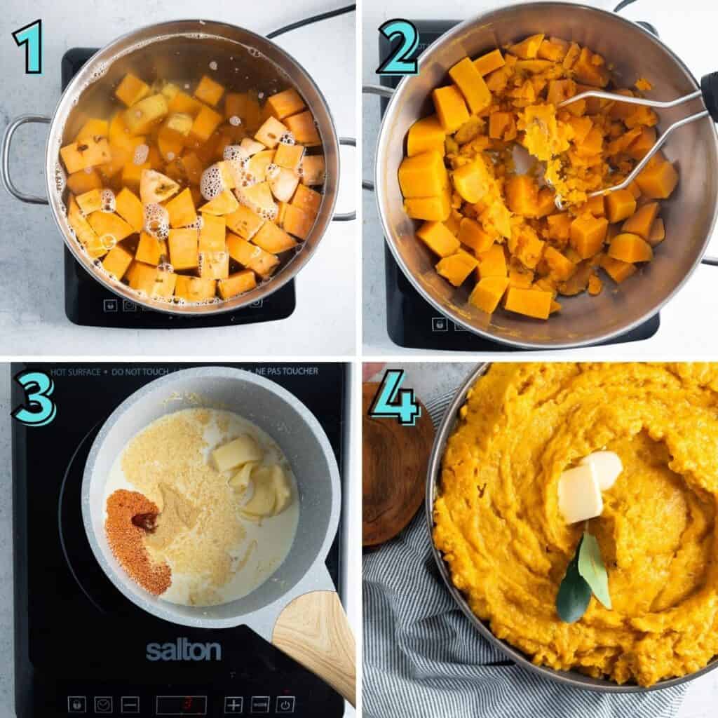 Step by step instructions to prepare sweet potato mash