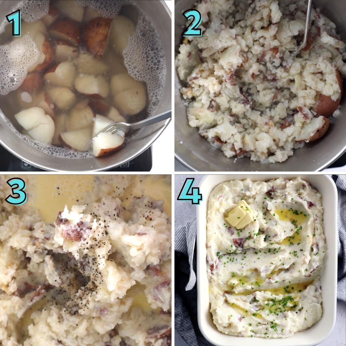 Step by step instructions to prepare red skin mashed potatoes