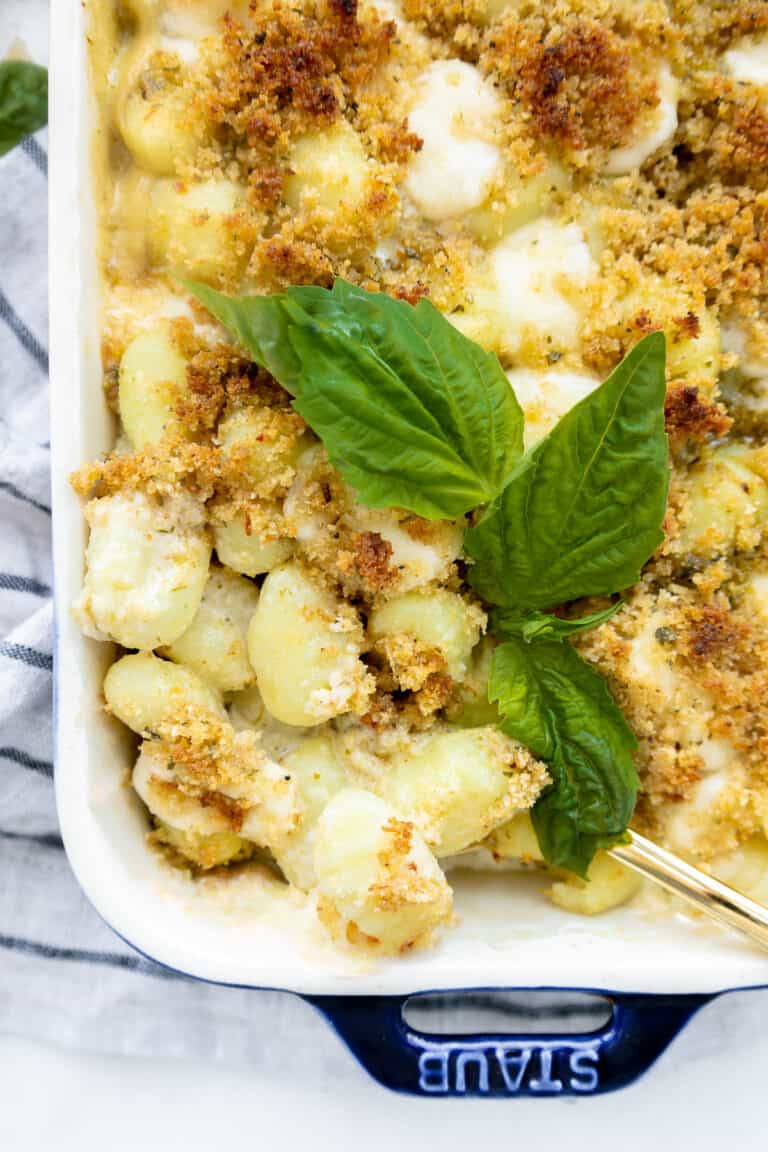 Creamy Pesto Gnocchi Bake {30 Minutes!} The Sassy Foodie