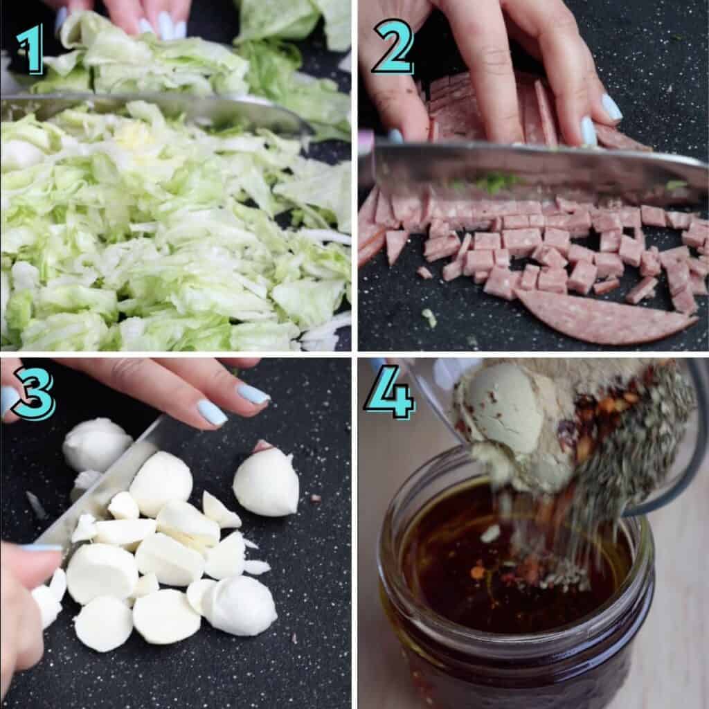 Step by step instructions to prepare chopped salad