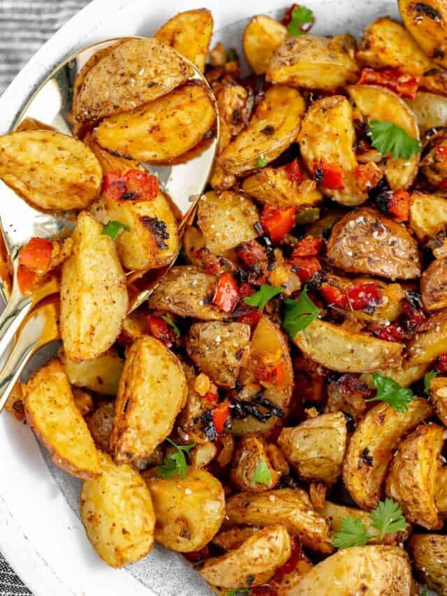 Southern Home Fries with Peppers and Onions Story