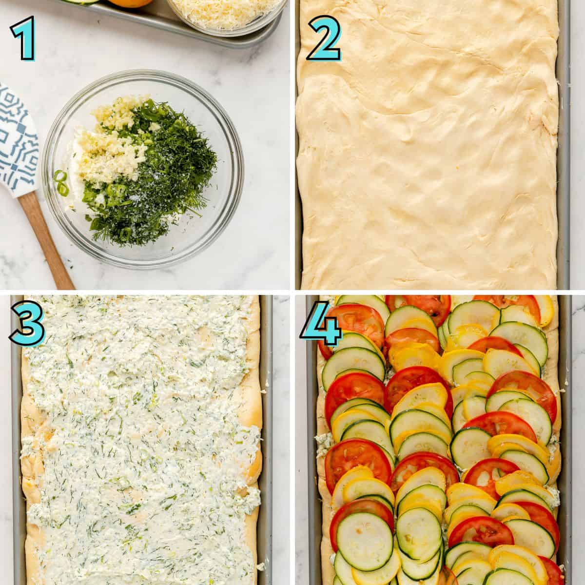 Step by step recipe instructions in a numbered collage.