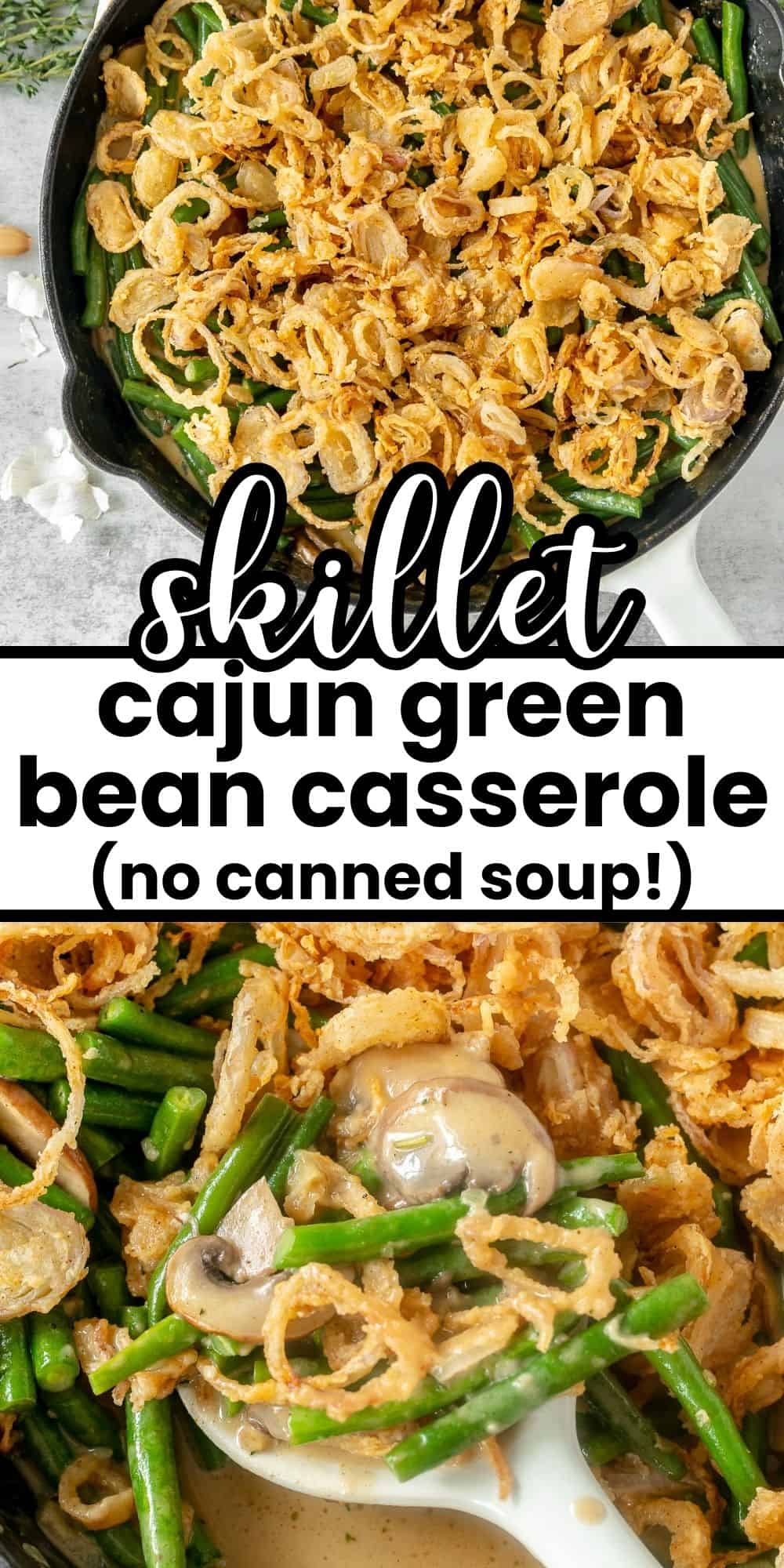 Skillet Cajun Green Bean Casserole (Without Soup) – The Sassy Foodie
